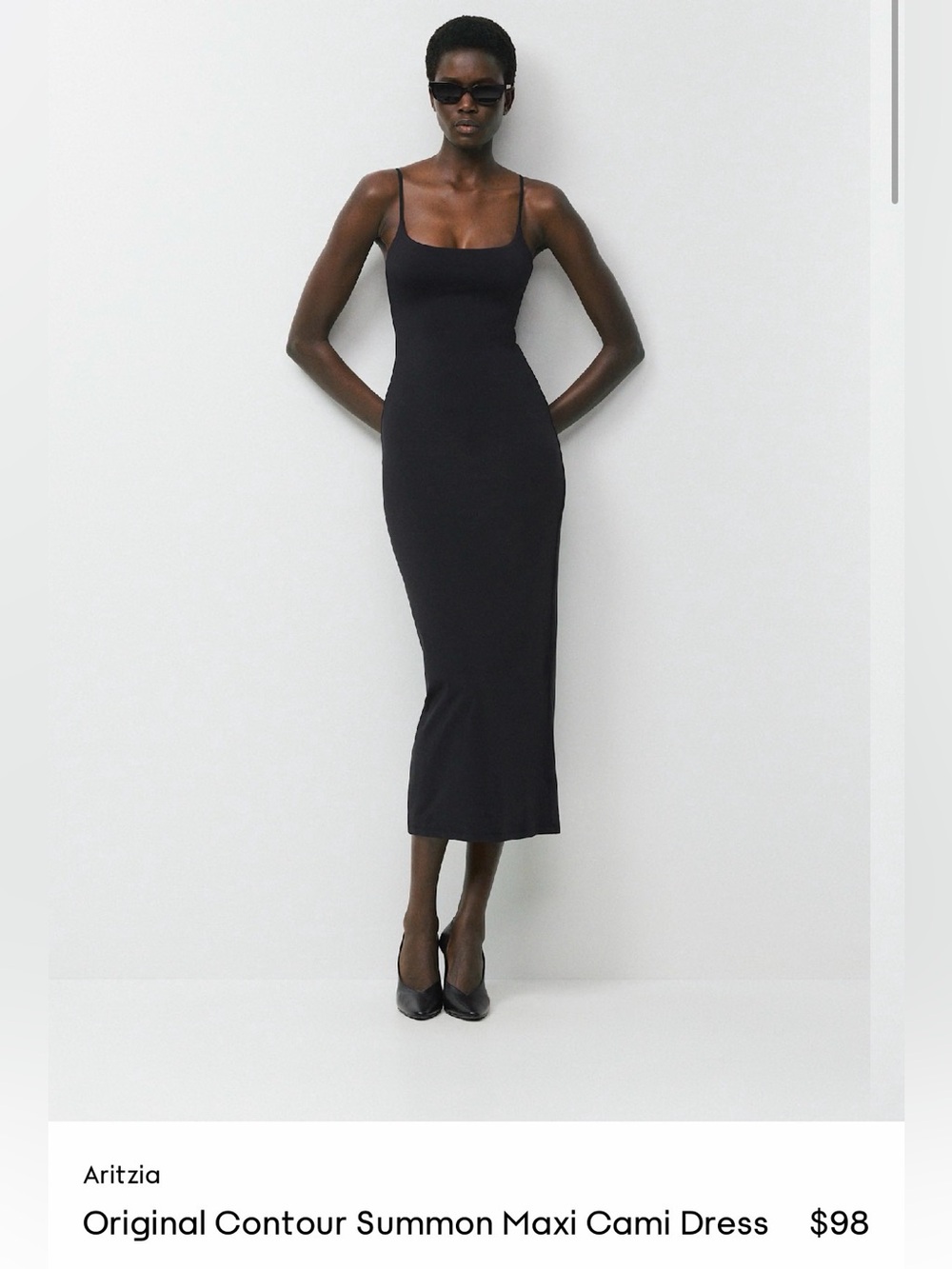 Aritzia Contour Maxi Cami Dress